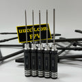 Supplier reference photograph of five complete hex drivers labeled 1.3, 1.5, 2.0, 2.5 and 3.0 mm